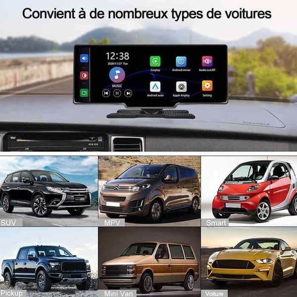 TD Bluetooth Car Navigator 10,26 tum HD GPS Navigator Trådlös bakåtriktad kamera Röstnavigering Pekskärmsnavigator