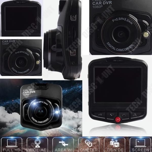 Bilinspelare - TD® - 1080P - HD Night Vision - Rörelsedetekteringsfunktion