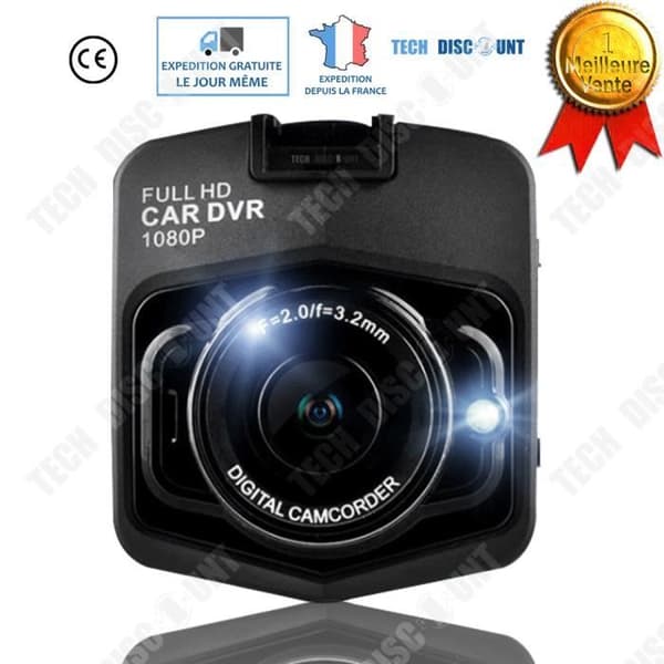 Bilinspelare - TD® - 1080P - HD Night Vision - Rörelsedetekteringsfunktion