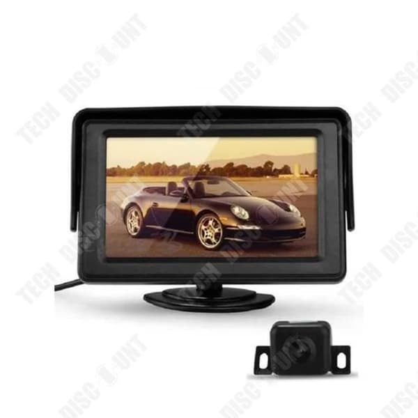 TD® 4,3" LCD-skärm + för bilkamera Lägg till 10 m videokabel