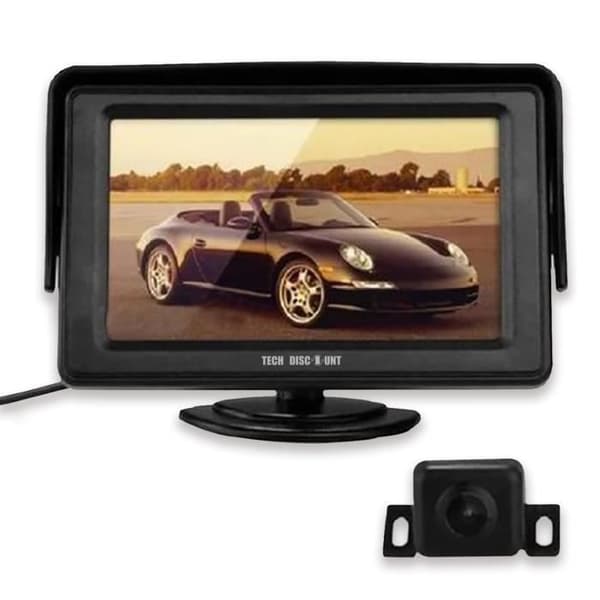 TD® 4,3" LCD-skärm + för bilkamera Lägg till 10 m videokabel