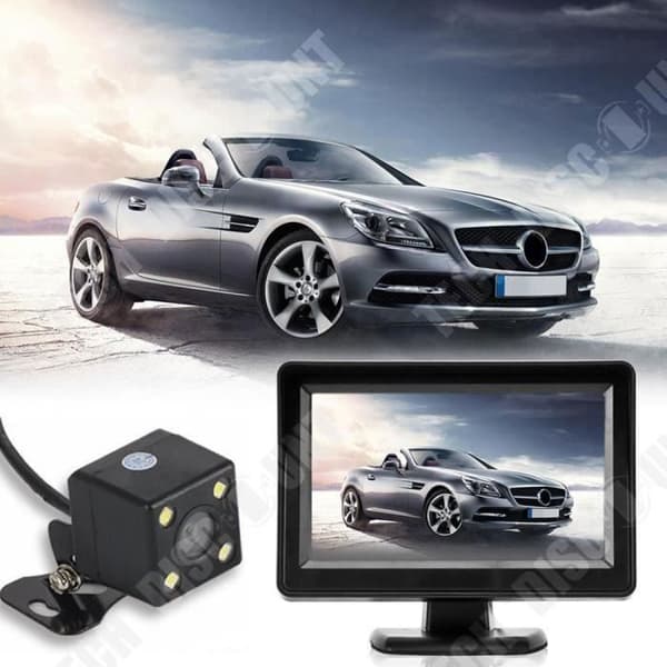 TD® backkamera 4.3 TFT LCD bilbacksmonitor + Backup nattseende backkamera