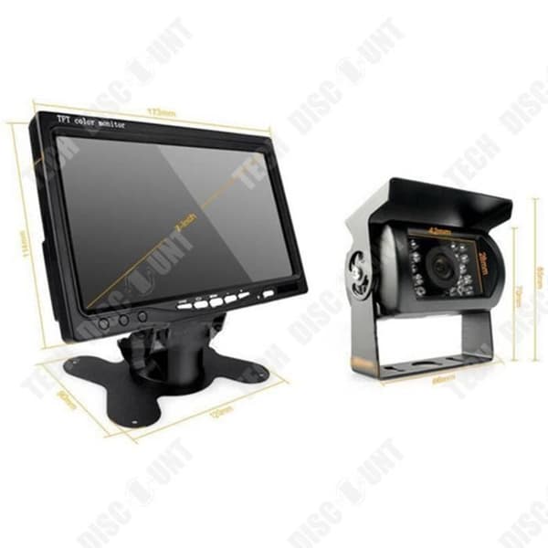 TD® 7-tums 2,4G trådlös extern bildskärm / 7-tums stor lastbilsmonitor Desktopmonitor