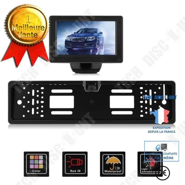 TD® trådlös backkamera 170° vattentät Night Vision registreringsskylt Ram 4,3" skärm Monitor Vision System