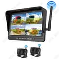 Miniatyrbild 1 av 4: TD 1080P Backup Camera med 7" LCD-skärm Dual Camera Backup Camera Kit Vattentät kamera för husbilar och släpvagnar