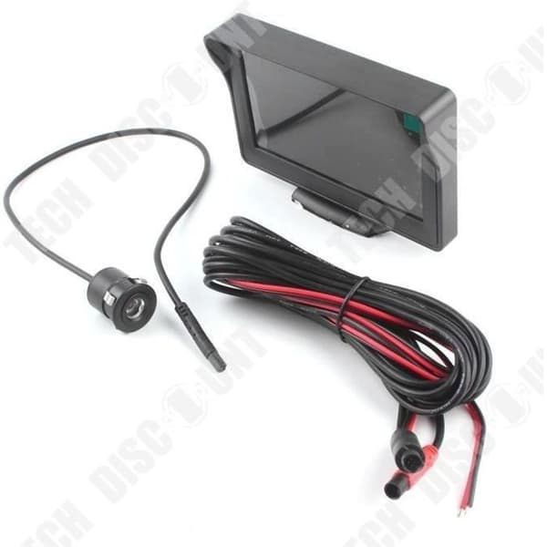 TD® Universal Rear Camera Kit + 4,3 tums LCD-skärm - Universal 170° backradal - Parkeringsbilstillbehör