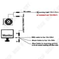 Miniatyrbild 4 av 4: Backkamera 7 tum LCD-monitor, 18 LED IR nattseende bakåtkamera kit 20m kabel 12V-24V buss släpvagn lastbil husvagn