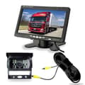 Miniatyrbild 1 av 4: Backkamera 7 tum LCD-monitor, 18 LED IR nattseende bakåtkamera kit 20m kabel 12V-24V buss släpvagn lastbil husvagn