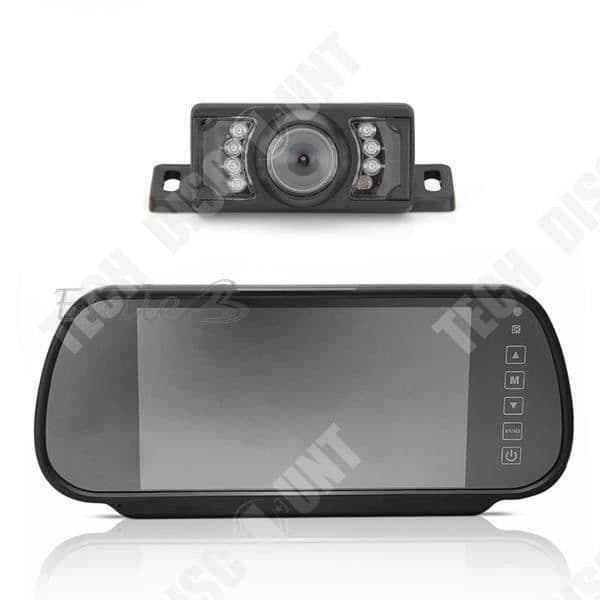 TD® Backup Camera Special Lens D7105 7-tums backspegel +Trådlös kamera Backbildsystem -Bilfordon