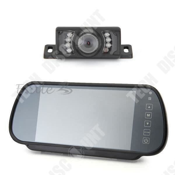 TD® Backup Camera Special Lens D7105 7-tums backspegel +Trådlös kamera Backbildsystem -Bilfordon