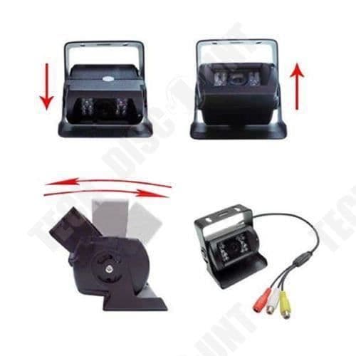 TD® Backup Camera 7" 12-24V Dash Mount LCD Monitor Screen- Parkeringssystem Truck Bus-10m Videoförlängningskabel