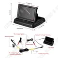 Miniatyrbild 2 av 4: TD® bilbackupkamera 170° HD+ 4,3 tum bakre LCD-monitor Nattseende-bakradar för parkering