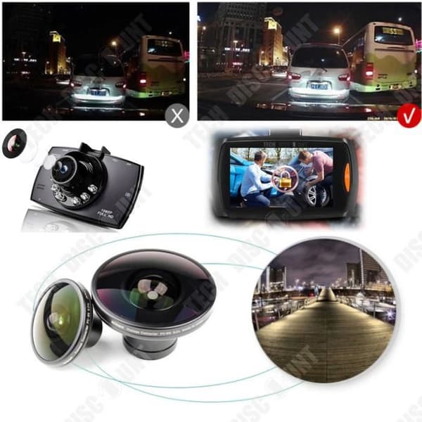 TD® Videokamera Backupkamera HD Bil Wifi Dashboard Inspelningsslinga Infraröd Night Vision Rörelsedetektering
