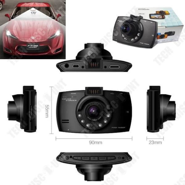 TD® Videokamera Backupkamera HD Bil Wifi Dashboard Inspelningsslinga Infraröd Night Vision Rörelsedetektering