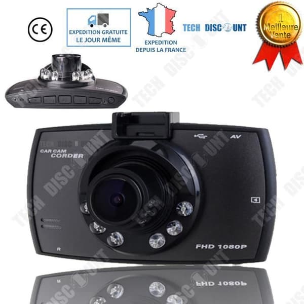 TD® Videokamera Backupkamera HD Bil Wifi Dashboard Inspelningsslinga Infraröd Night Vision Rörelsedetektering