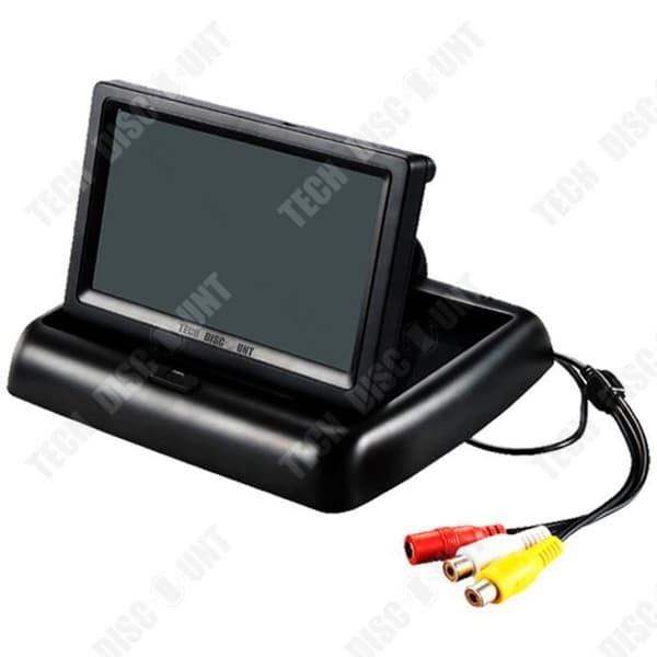 TD® Kameraradarsystem för backning med 4,3 "fällbar TFT LCD-skärm för bakåtkommande kamera.