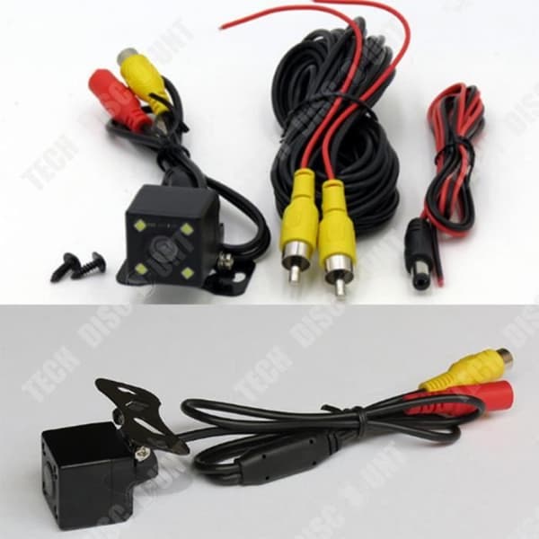 TD® Car Camera Surveillance Plug-in ccd HD vidvinkel backup kamera Night Vision LED 720P Vattentät Scan 60HZ-s 12V