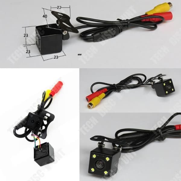 TD® Car Camera Surveillance Plug-in ccd HD vidvinkel backup kamera Night Vision LED 720P Vattentät Scan 60HZ-s 12V