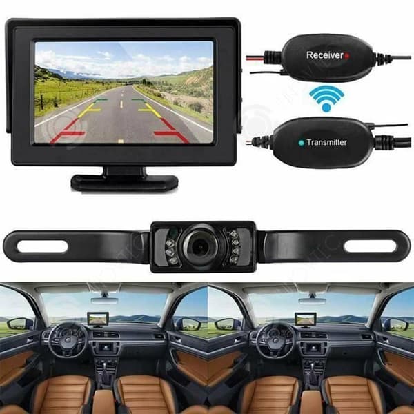 INN® Car Camper Van Backup Camera Kit med skärmparkering Stor upplösning HD Night Vision trådlös lastbilsbil