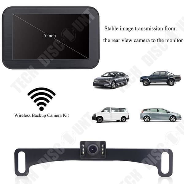 TD® Car Wireless Backup Camera HD Bakifrån Vattentät stöd Trådlös skärmkamera/direkt sändning