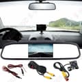 Miniatyrbild 1 av 4: TD® Backspegel LCD-skärm Monitor + Backkamera Night Vision för bil - Biltillbehör för parkering