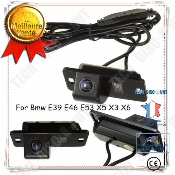 Backkamera 12 V bil med nattsyn 170 ° backkamera för BMW 3/7/5-serie E39 E46 E53 / Hög definition