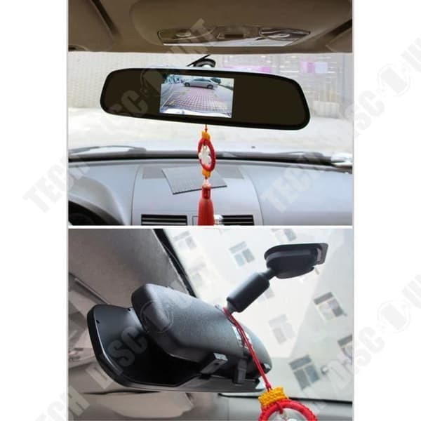 TD® Wireless Auto Reverse Reverse - 360° roterande automatisk backkamera + 4,3 tums TFT LCD bilbackspegel