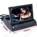 Miniatyrbild 2 av 4: TD® backradarkamera med 4,3-tums skärm hopfällbar bildskärm TFT LCD-skärm för bakre backkamera till bilen