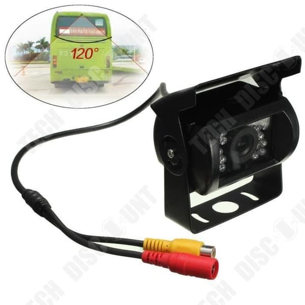 TD® infraröd backkamera / vattentät bakifrån 7-tums LCD-spegelbildskärmsmottagare bakåtsikt Night Vision lastbilsbuss
