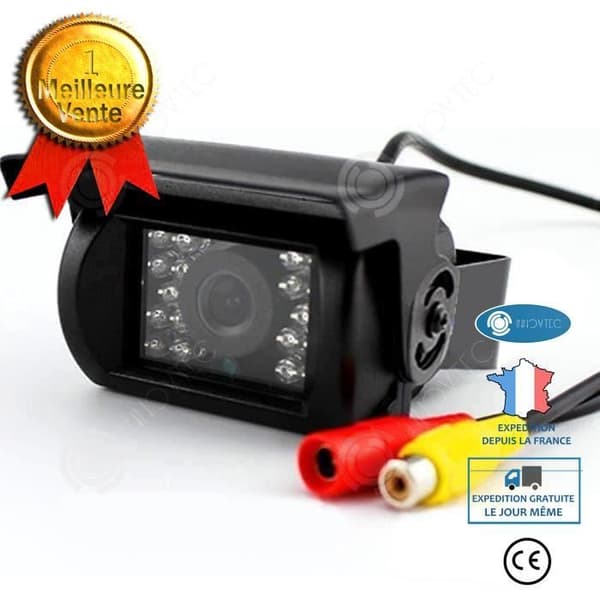 INN Backkamera 18 IR LED Night Vision 7" TFT LCD-skärm för RV-Bus-Trailer-Lastbil-Caravan (4-stifts förlängningskabel)