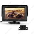 Miniatyrbild 1 av 4: TD® 4,3 tums LCD-skärm + bilkamera plus 10 m video linbana backdisplay radar natt bilkamera svart