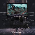 Miniatyrbild 3 av 4: HTBE® 7 tum Ultra-tydlig bilmonitor VGA-gränssnitt bil videobandspelare dator liten LCD-skärm