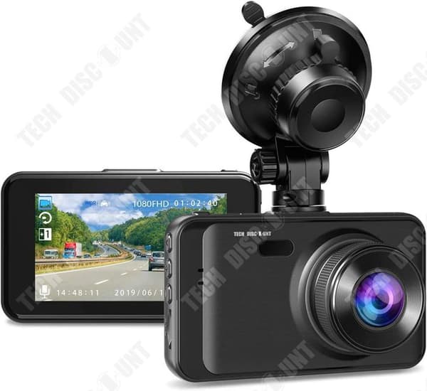 TD® främre och bakre bilinspelare med dubbla linser HD 1080P Night Vision 24H Parkeringsbilsövervakning
