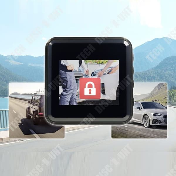 TD® Night Vision Car Recorder 1080P dubbla linser fram och bak för bilvideoövervakning