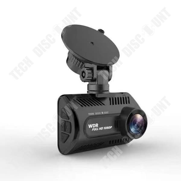 TD® 1080P HD främre och bakre bilvideoinspelare med dubbla linser för omvänd parkeringsövervakning