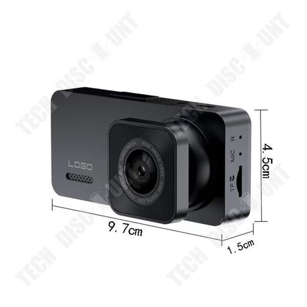 TD® Bilinspelare 2 tum tre inspelningar 1080P HD mörkerseende multilins wifi bilkamera parkering