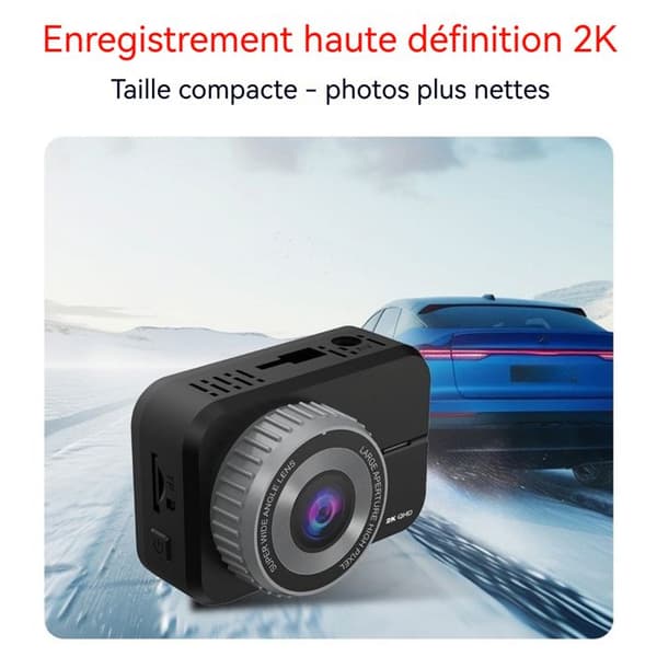 Kördagbok TD® 2 tum videoövervakning 24h parkering inspelning 170 grader vidvinkelkamera