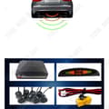 Miniatyrbild 2 av 4: TD® främre och bakre ljudbackradar med 8 svarta sensorer Voice Buzzer LED främre och bakre integrerad parkeringsradar