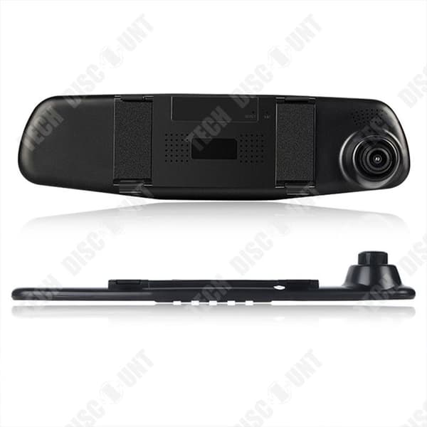 TD® 4.3-tums pekskärm körregistrator bilkamera med dubbel lins 1080P och 5-megapixel baksyn.
