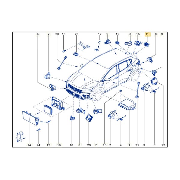BAKKAMERA 284429250R 284427301R DACIA JOGGER DUSTER II SANDERO III LOGAN III ARKANA
