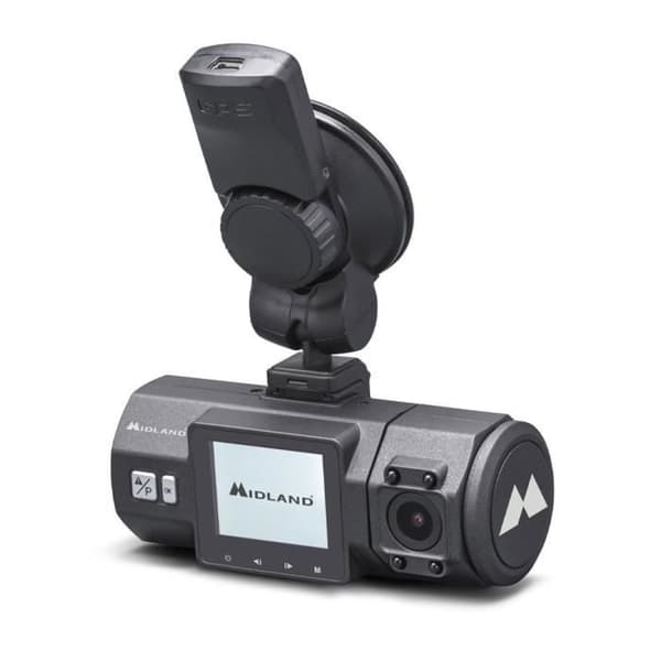 Bil DVR med Dual Midland Street Guardian C1285 Full HD 1080P Dubbla GPS-inspelningskameror