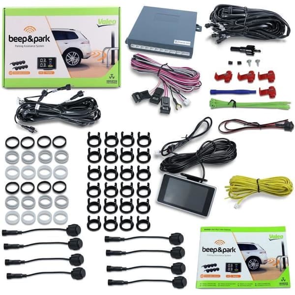 Backradar - VALEO - 632202 - Kit N°3 Beep&Park 8 sensorer + LCD-skärm