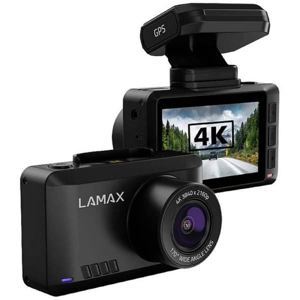 Inbyggd kamera + GPS Lamax T10 Horisontell betraktningsvinkel=170° Datavisning i videon, G-sensor, WDR, Rec