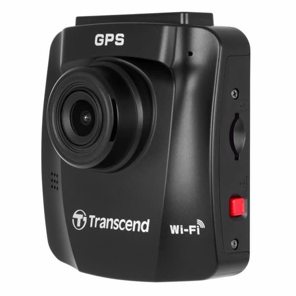 Inbyggd kamera + GPS Transcend DrivePro 230Q TS-DP230Q-32G Horisontell betraktningsvinkel=130° 12 V batteri, inbyggd mikrofon
