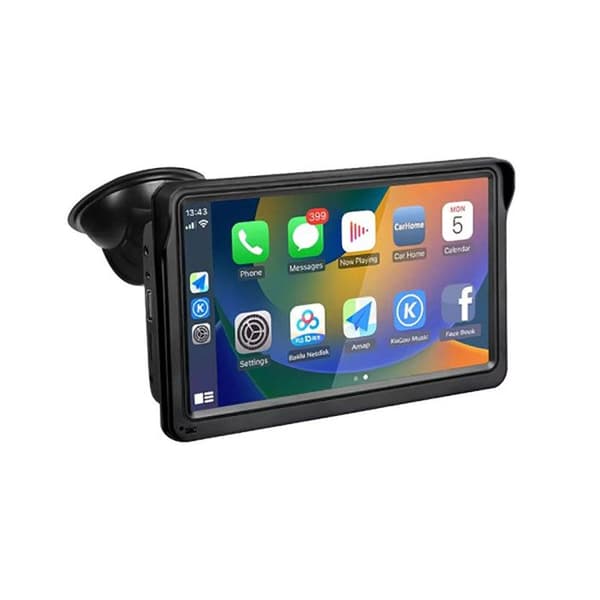 10,26" Taktile CarPlay-skärm med backkamera / Android Auto / GPS svart