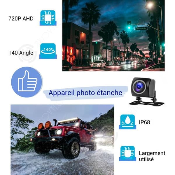 INN Backkamera AHD 720P 12V nattsyn Backkamera för bil universell backkamera