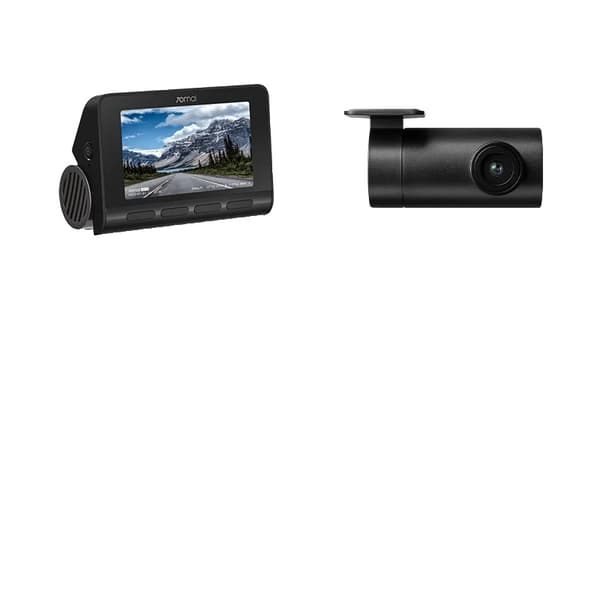 70mai Dash Cam, Äkta 4K-inspelning, Dubbelkanals HDR,UHS-I U3 64GB, Fram- och bakkamera set