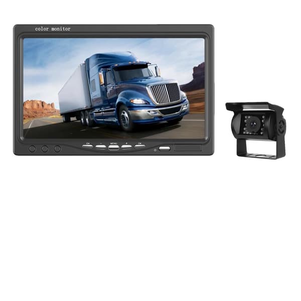 Podofo 7" Monitor, 1080P Upplösning, IP68 Vattentät Kamera,Övervakning Med 1 Kamera