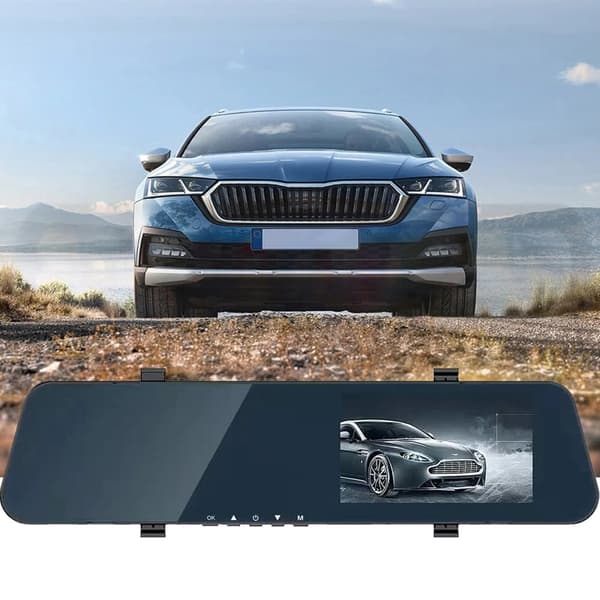 Dashcam, 1080P HD-inspelning, dubbellins, 140° vidvinkel
