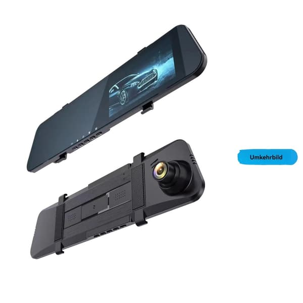 Dashcam, 1080P HD-inspelning, dubbellins, 140° vidvinkel